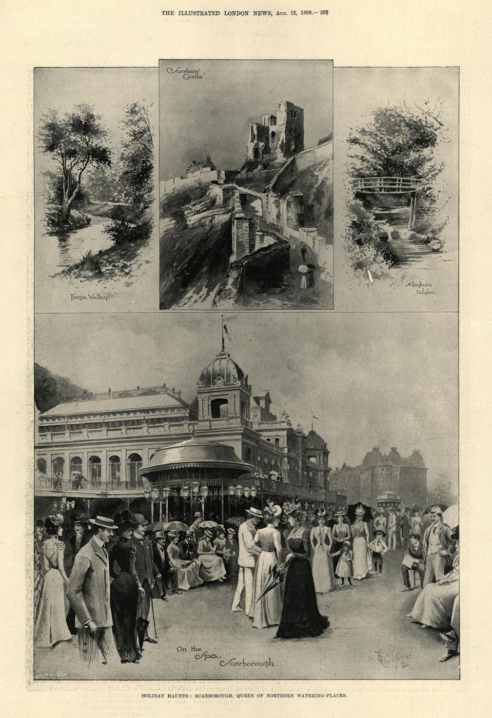 Holiday haunts: Scarborough, queen of northern watering places. Yorkshire 1899
